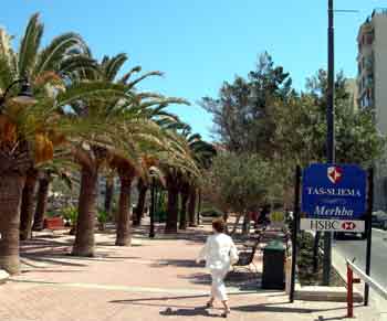 Photograph Sea front promenade Sliema, Malta