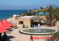 Fountain and Cafe Sliema Sea Fron